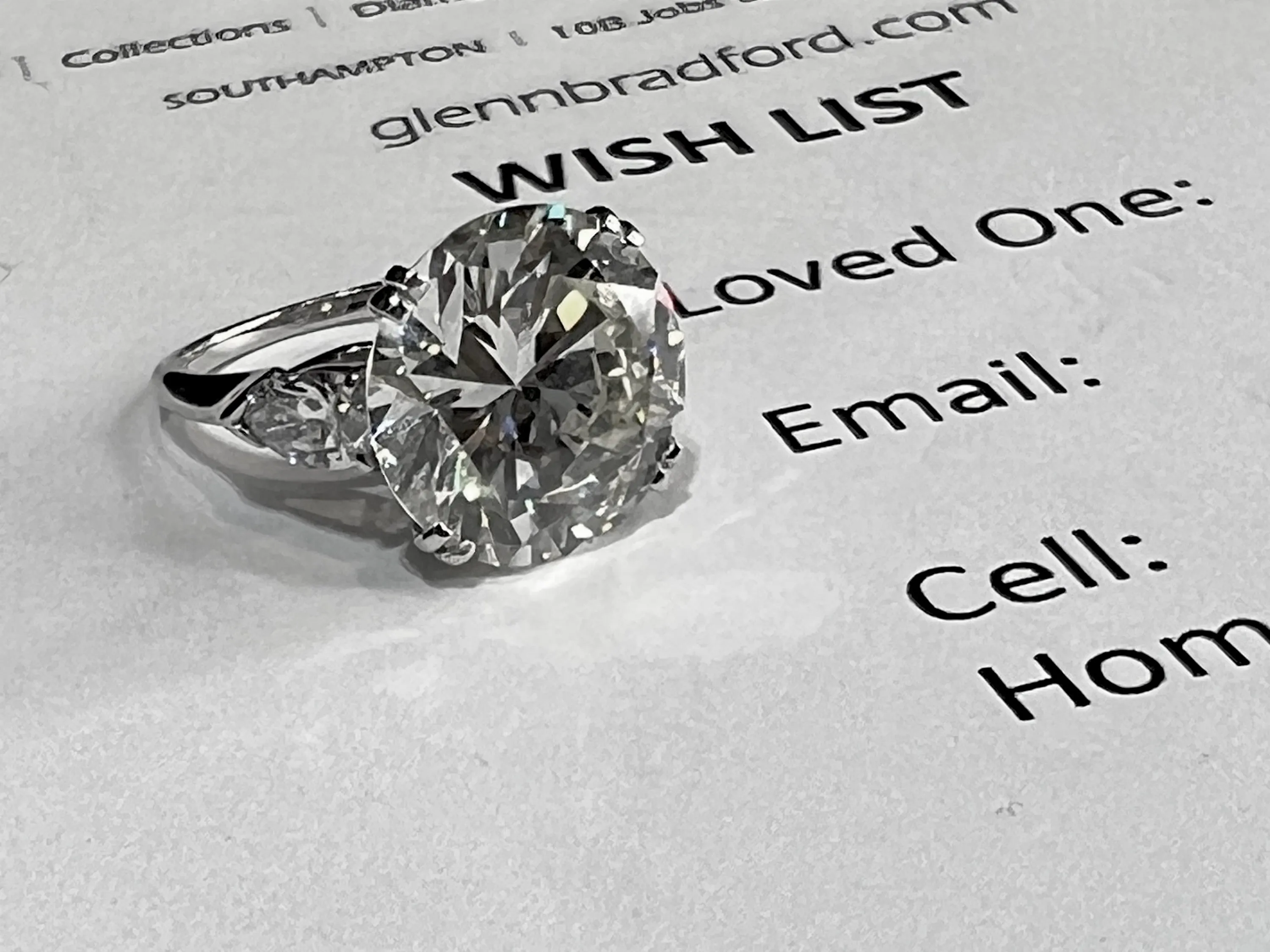 10.49 carat Harry Winston Transitional-Cut Diamond Ring