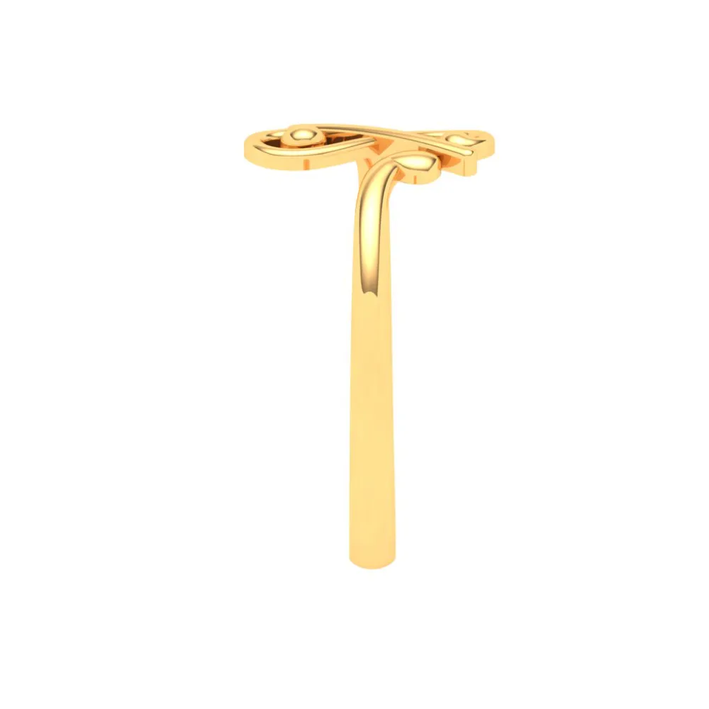 14KT Musical Note Gold Ring From Amazea Collection