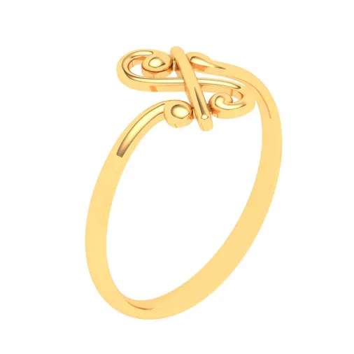 14KT Musical Note Gold Ring From Amazea Collection