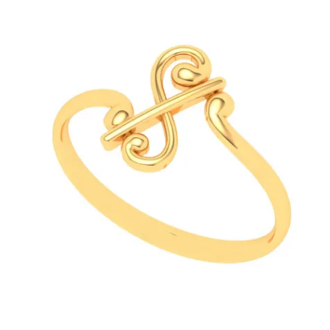 14KT Musical Note Gold Ring From Amazea Collection