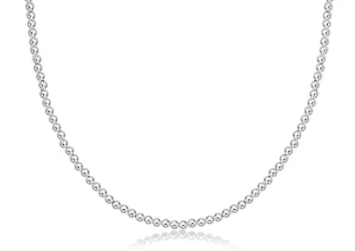 15" choker classic sterling 2mm bead by enewton