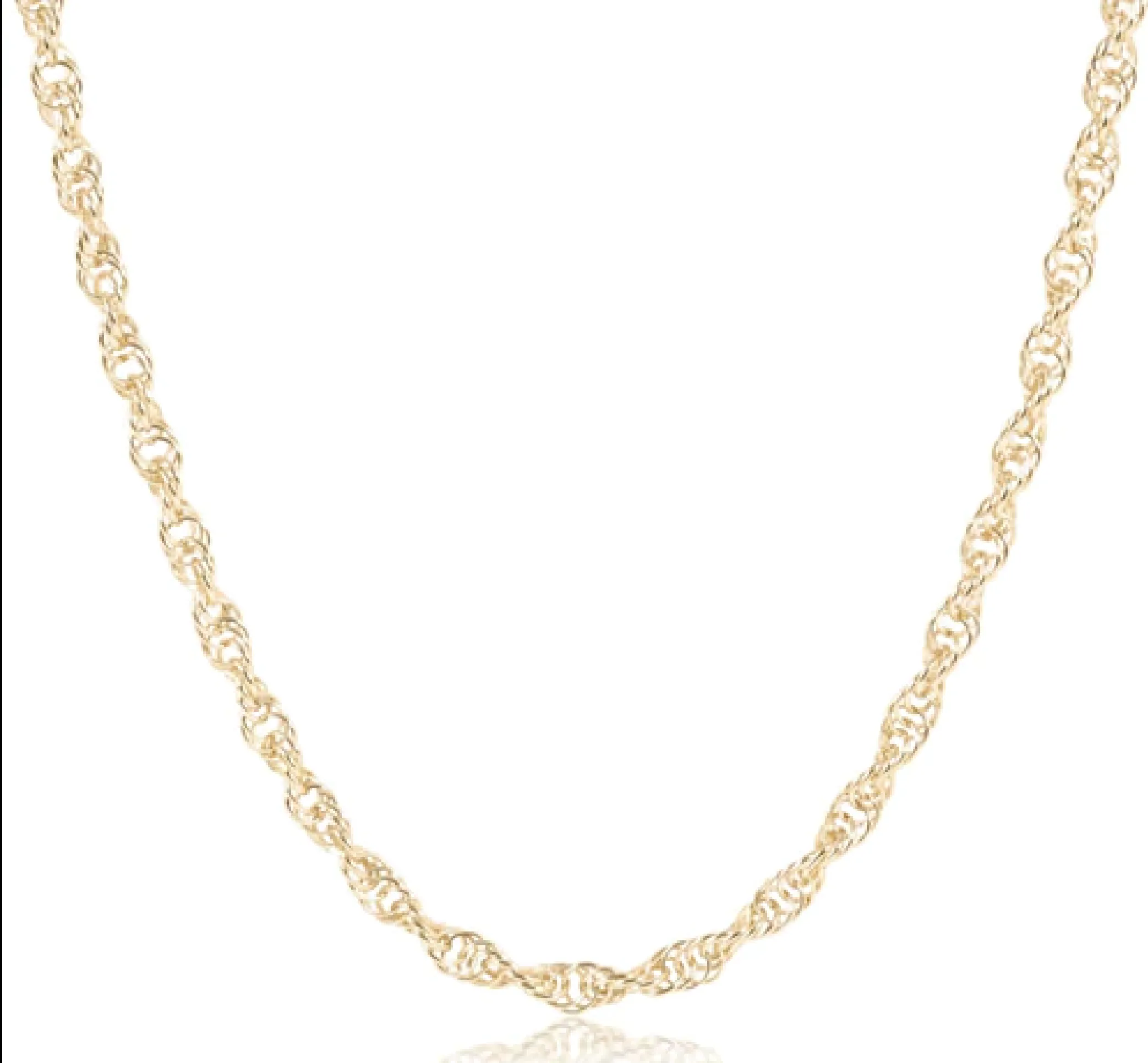 15" choker rope chain - gold by enewton