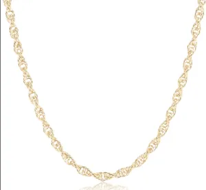 15" choker rope chain - gold by enewton