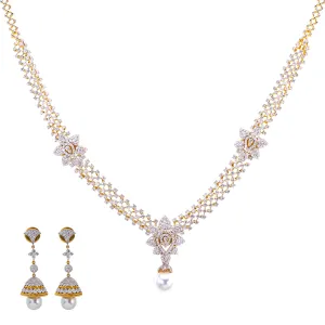 18K Yellow Gold Diamond Jewelry Set (61.9gm)