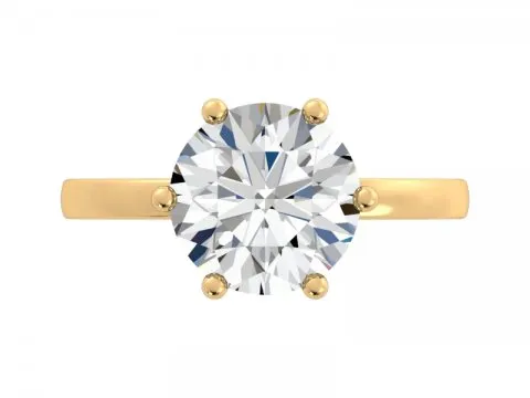 2.63ct Six Prong Round Brilliant Solitiare