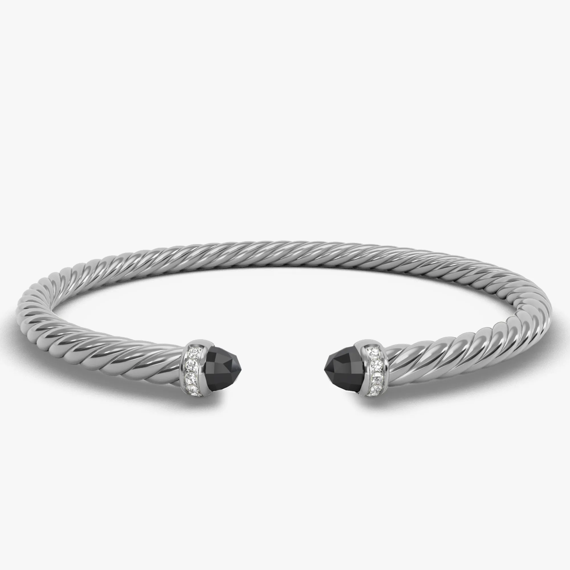 4MM MODERN CABLE FLEX BRACELET BO DI SIL