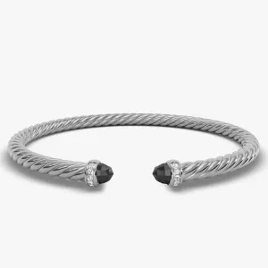 4MM MODERN CABLE FLEX BRACELET BO DI SIL