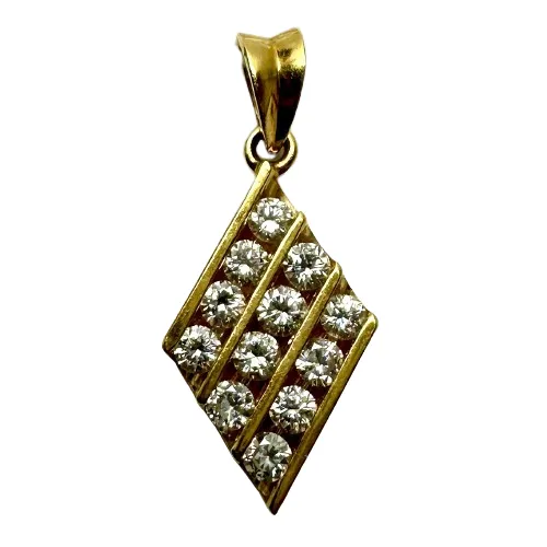 850 Yellow Gold Diamond Pendant