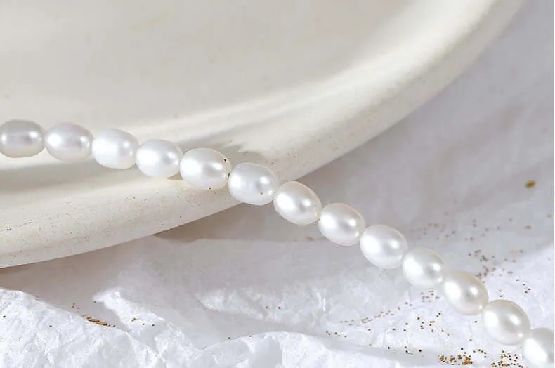 925 Silver Freshwater Pearl Bracelet Natural Feel