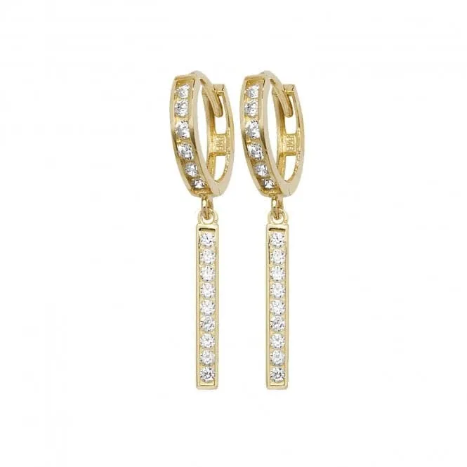 9ct Yellow Gold Drop Earrings ER1085