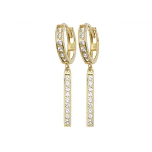 9ct Yellow Gold Drop Earrings ER1085