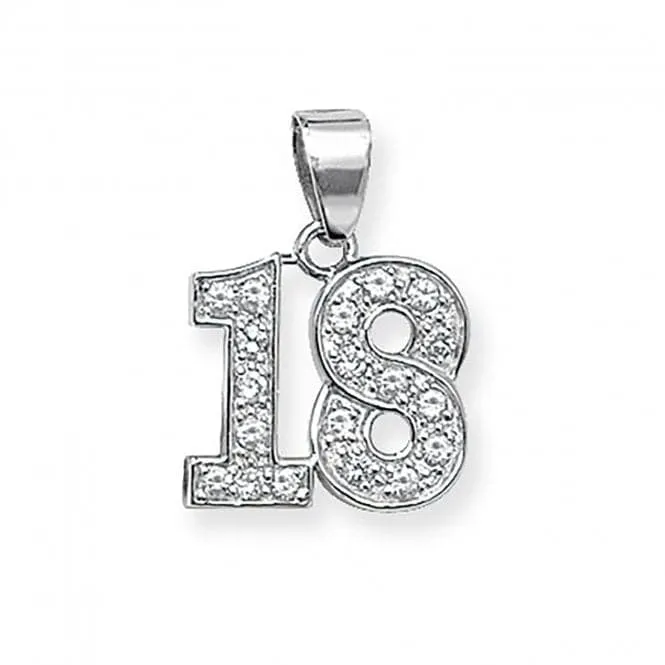 Acotis Silver 18th Birthday Celebration Silver Pendant G6330