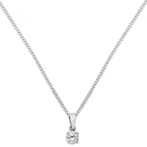 Acotis Silver Pendant On Chain Zirconia G3060CZ