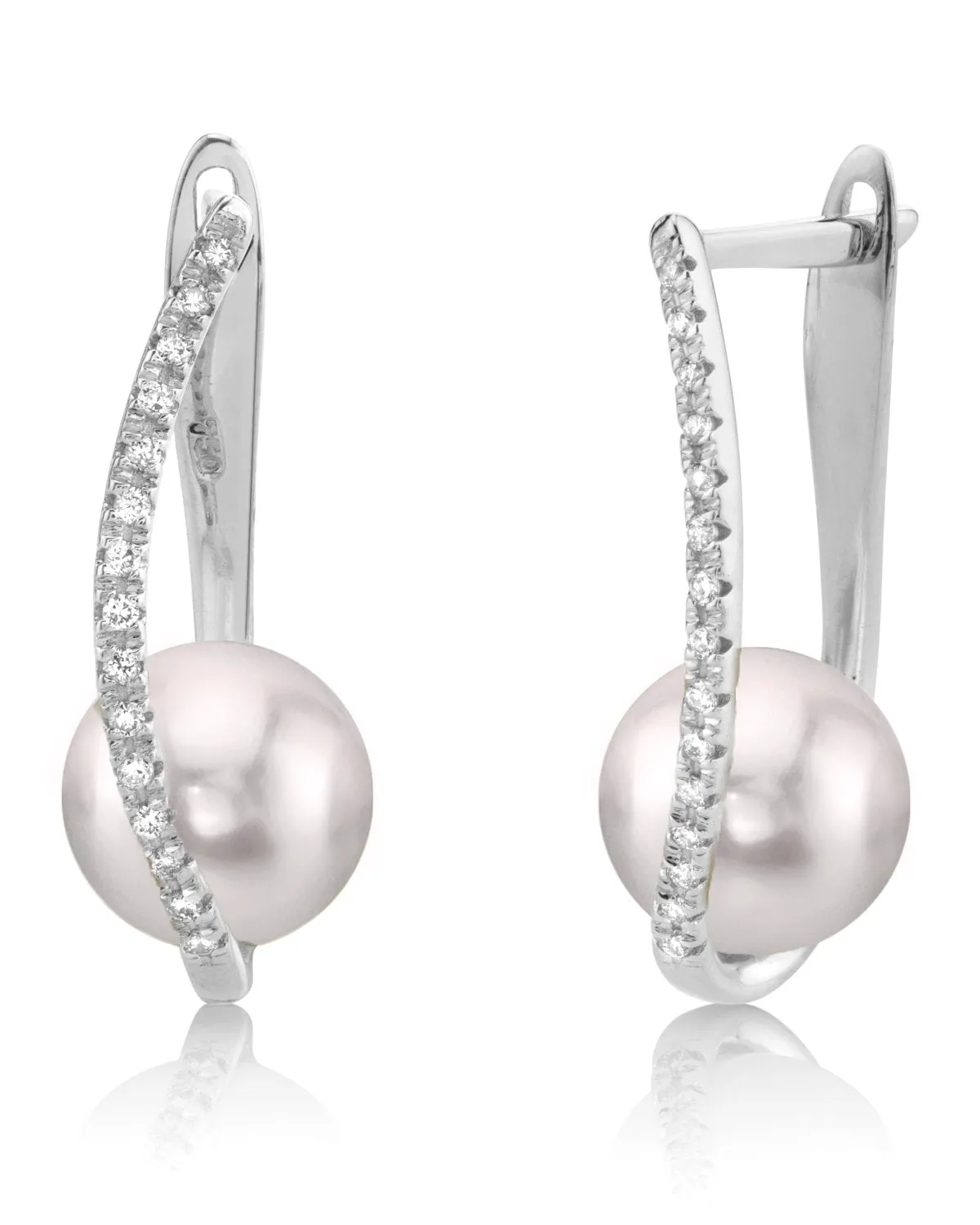 Akoya Pearl & Diamond Eliza Drop Earrings