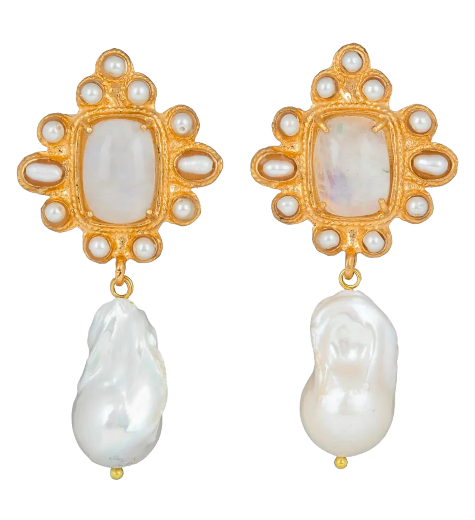 Amalita Earrings White