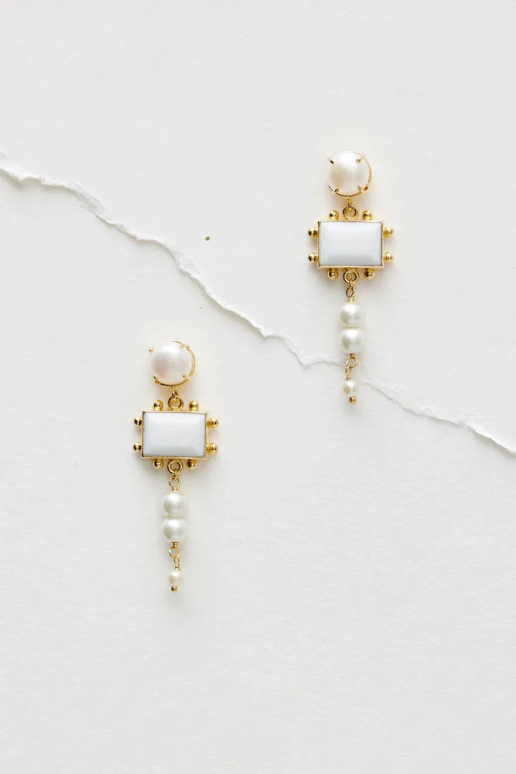 AMÉLIE GEORGE BROOKE - WEDDING EARRINGS - GOLD