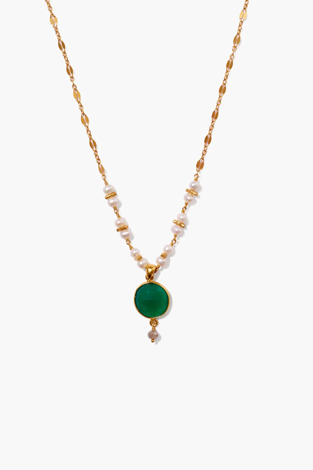 Aventurine Mix and Pearl Penina Pendant Necklace