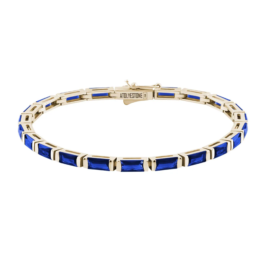 Baguette Tennis Bracelet in Gold