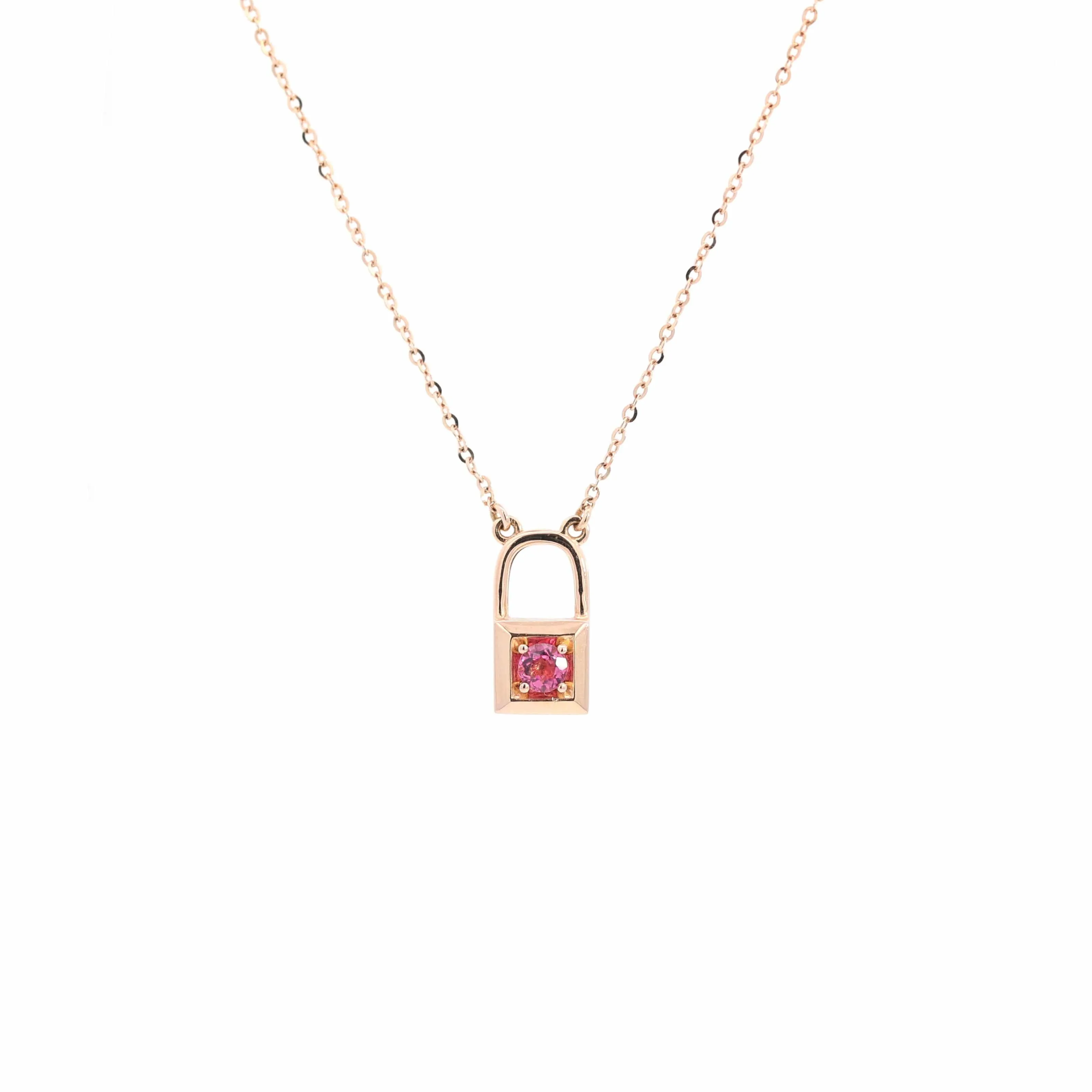 Baikalla "6 in 1" 18K Rose Gold Baby Pink Tourmaline & Diamond Love-Locket Necklace