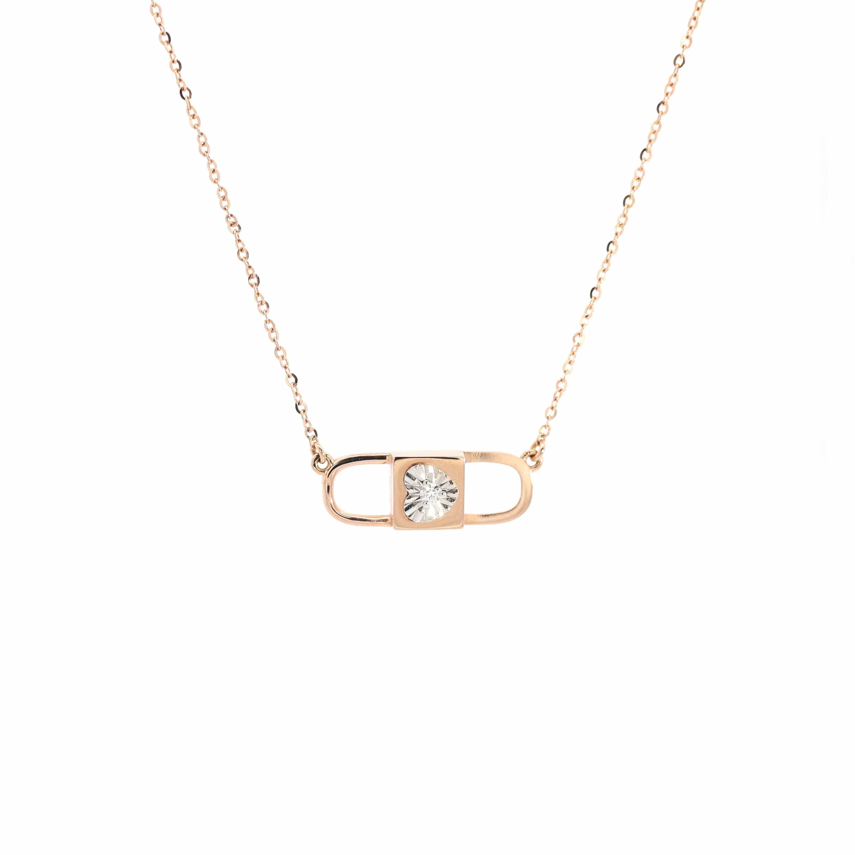 Baikalla "6 in 1" 18K Rose Gold Baby Pink Tourmaline & Diamond Love-Locket Necklace