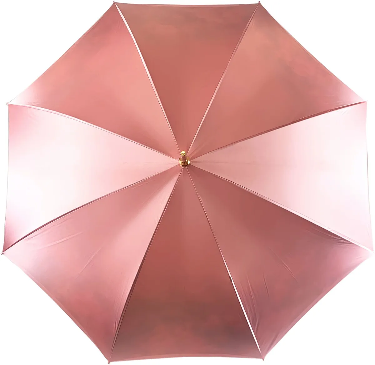 Beautiful Double Canopy Umbrella in a Luxurious Pink Satin