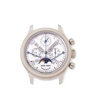 Bi-Retrograde Perpetual Calendar Chronograph | White Gold