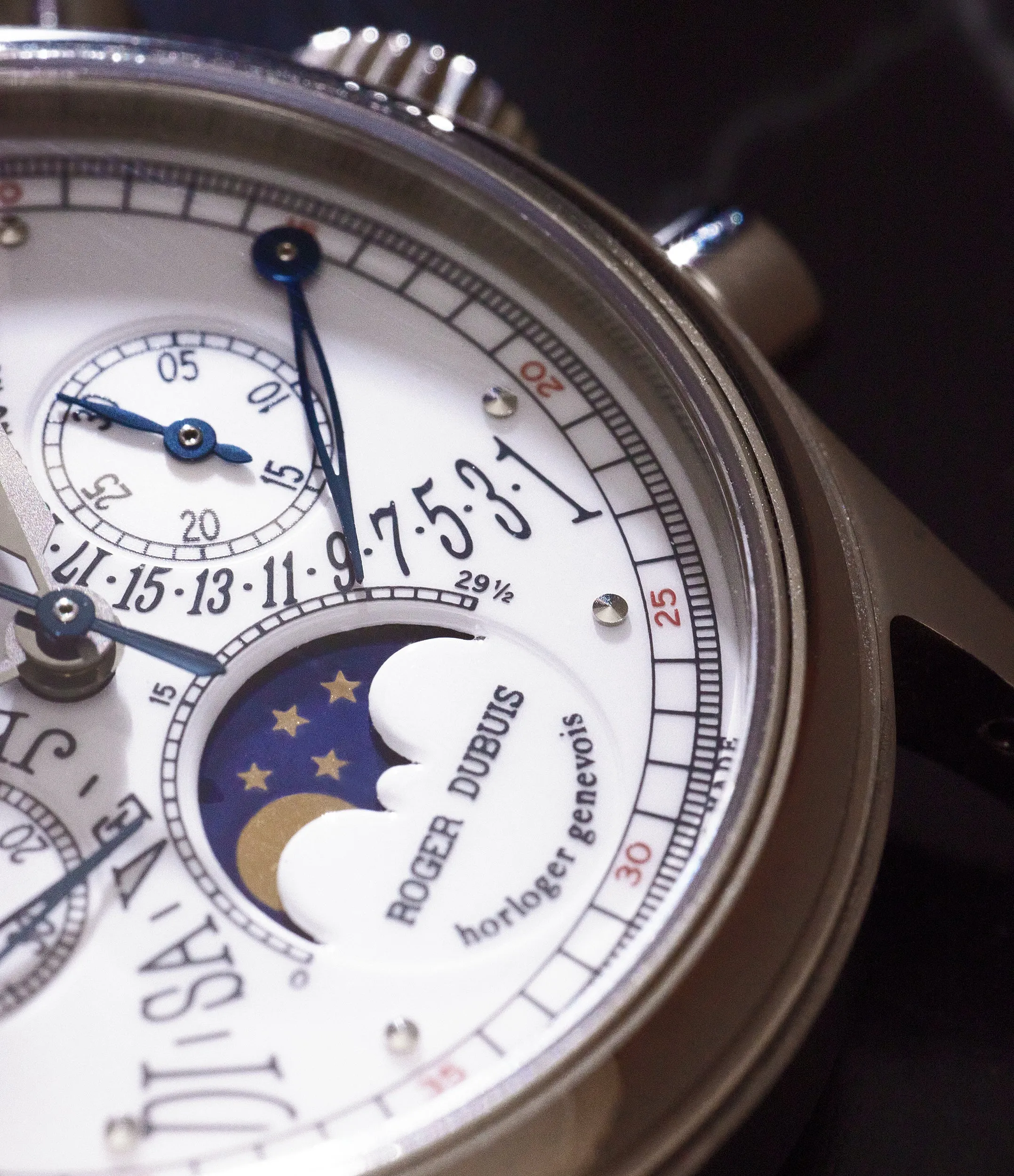 Bi-Retrograde Perpetual Calendar Chronograph | White Gold