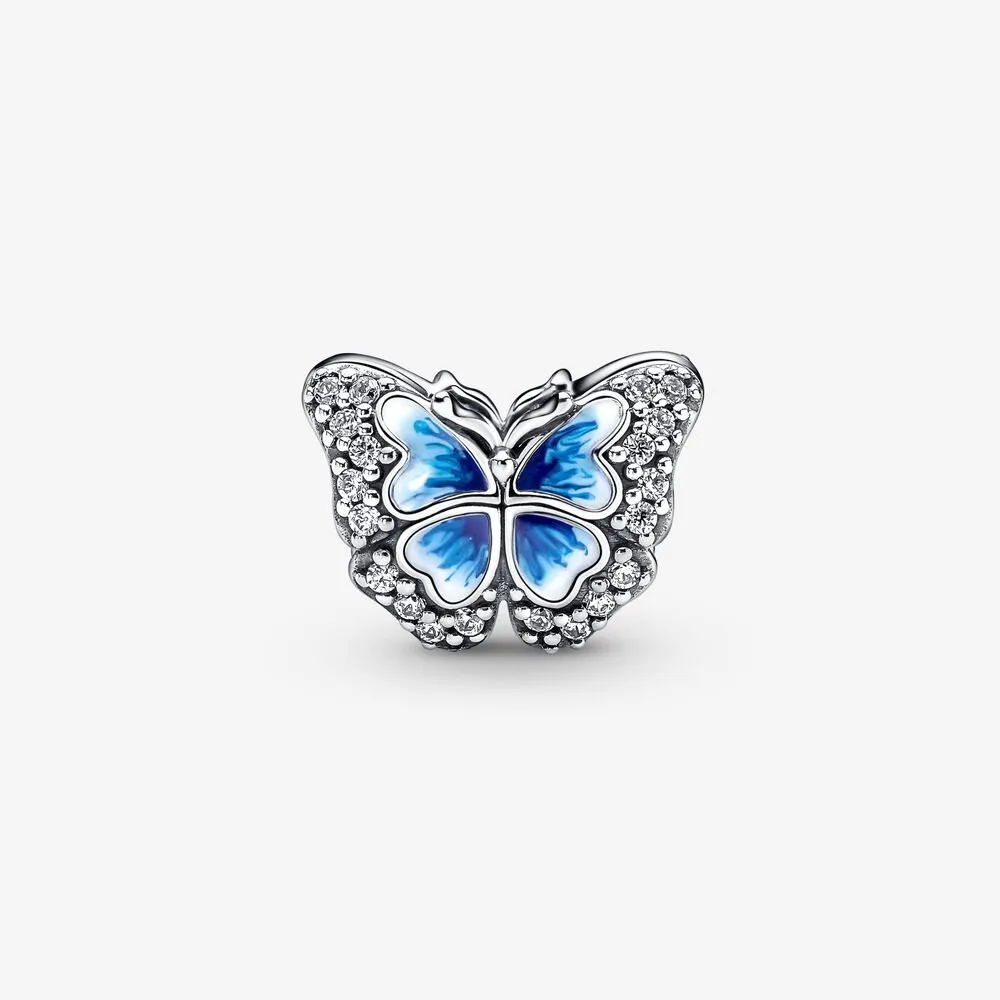 Blue Butterfly Sparkling Charm