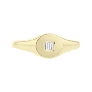 Bodhi Signet Diamond Ring