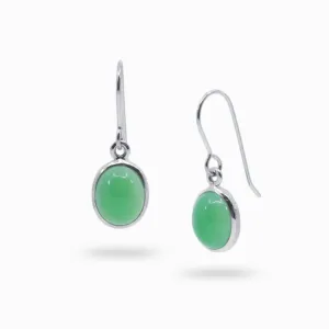 Burmese Jade  Drop Earrings