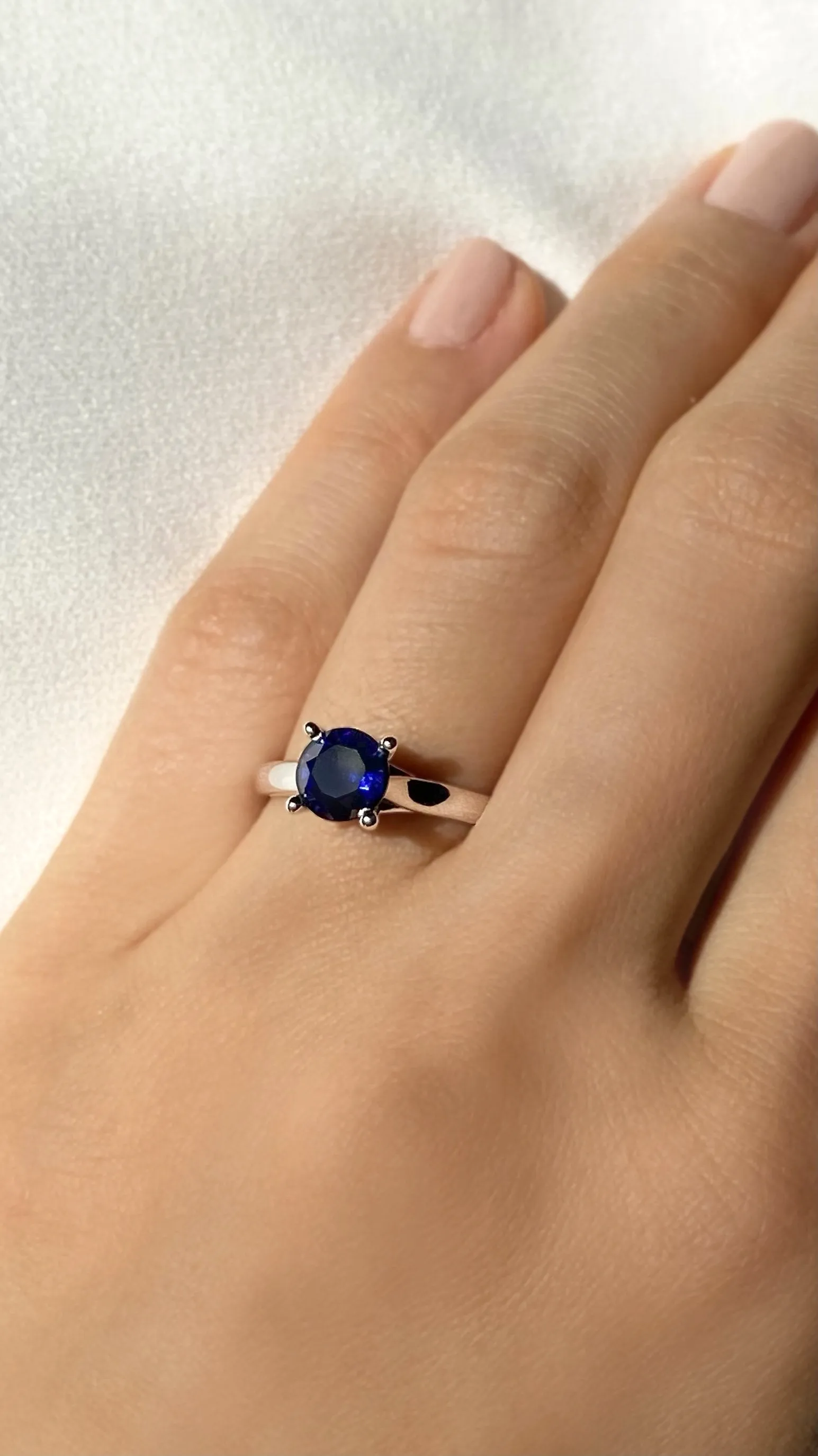 Caroline Ring 1.50ct Sapphire 18K White Gold