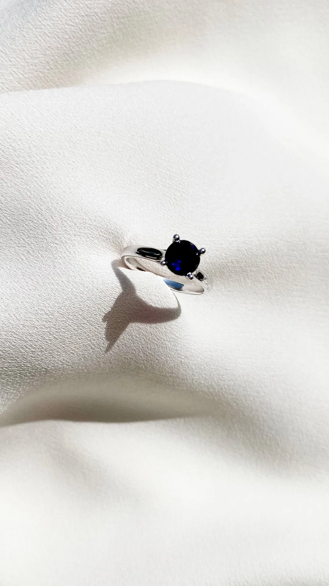 Caroline Ring 1.50ct Sapphire 18K White Gold