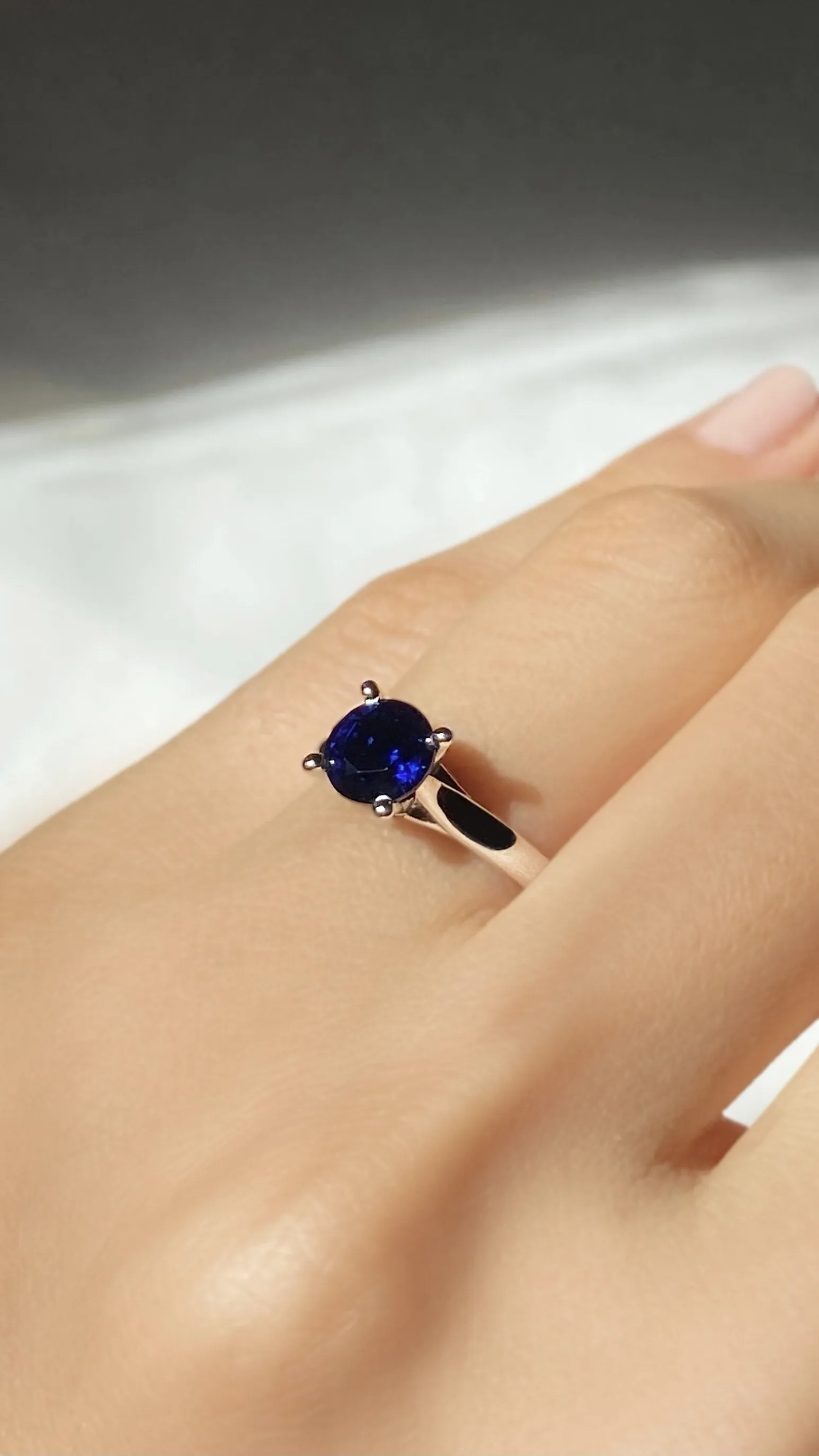 Caroline Ring 1.50ct Sapphire 18K White Gold