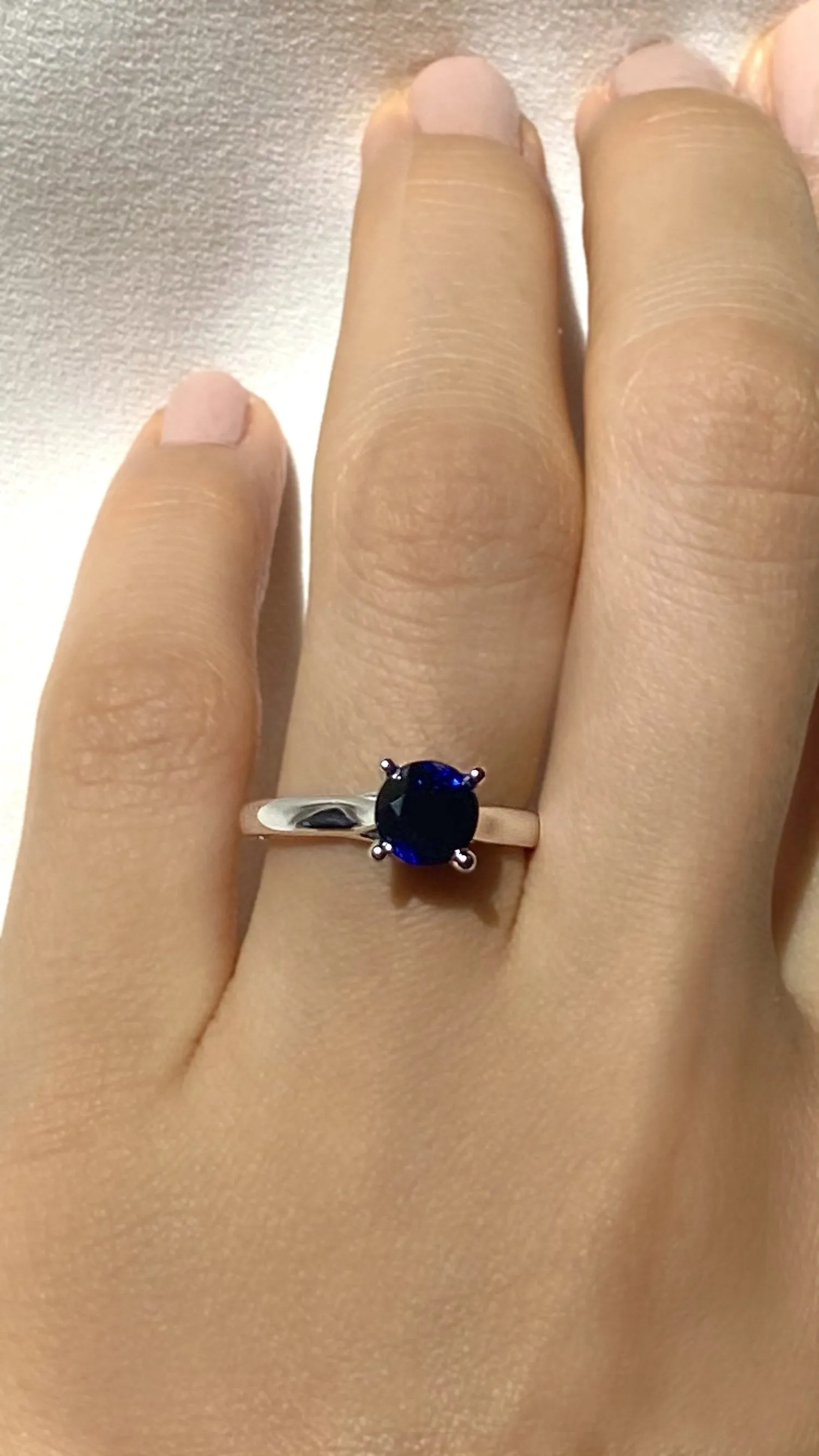 Caroline Ring 1.50ct Sapphire 18K White Gold