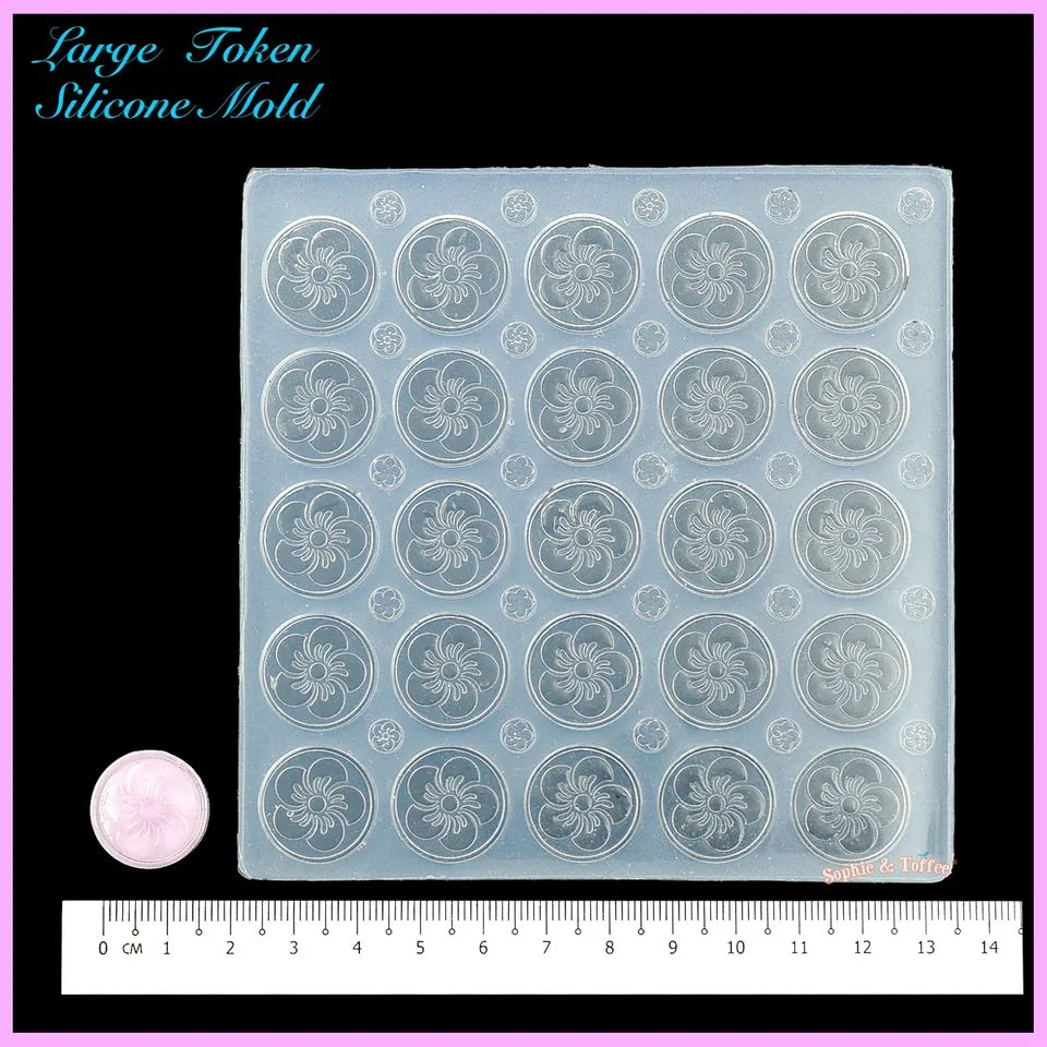 Checkers Game Tokens Silicone Mold