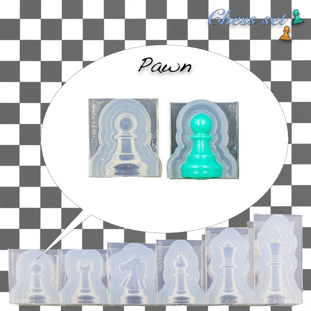 Chess Pieces Game Tokens Silicone Mold