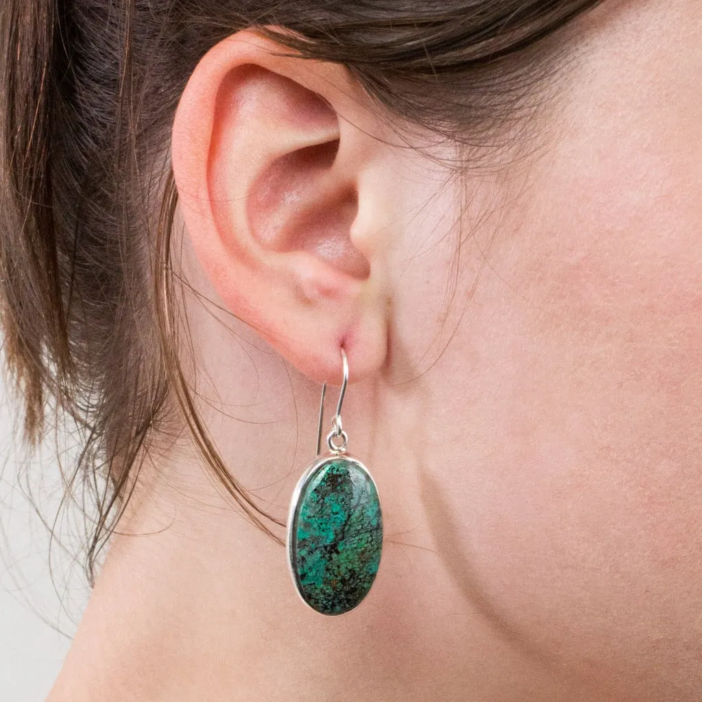 Chrysocolla Drop Earrings