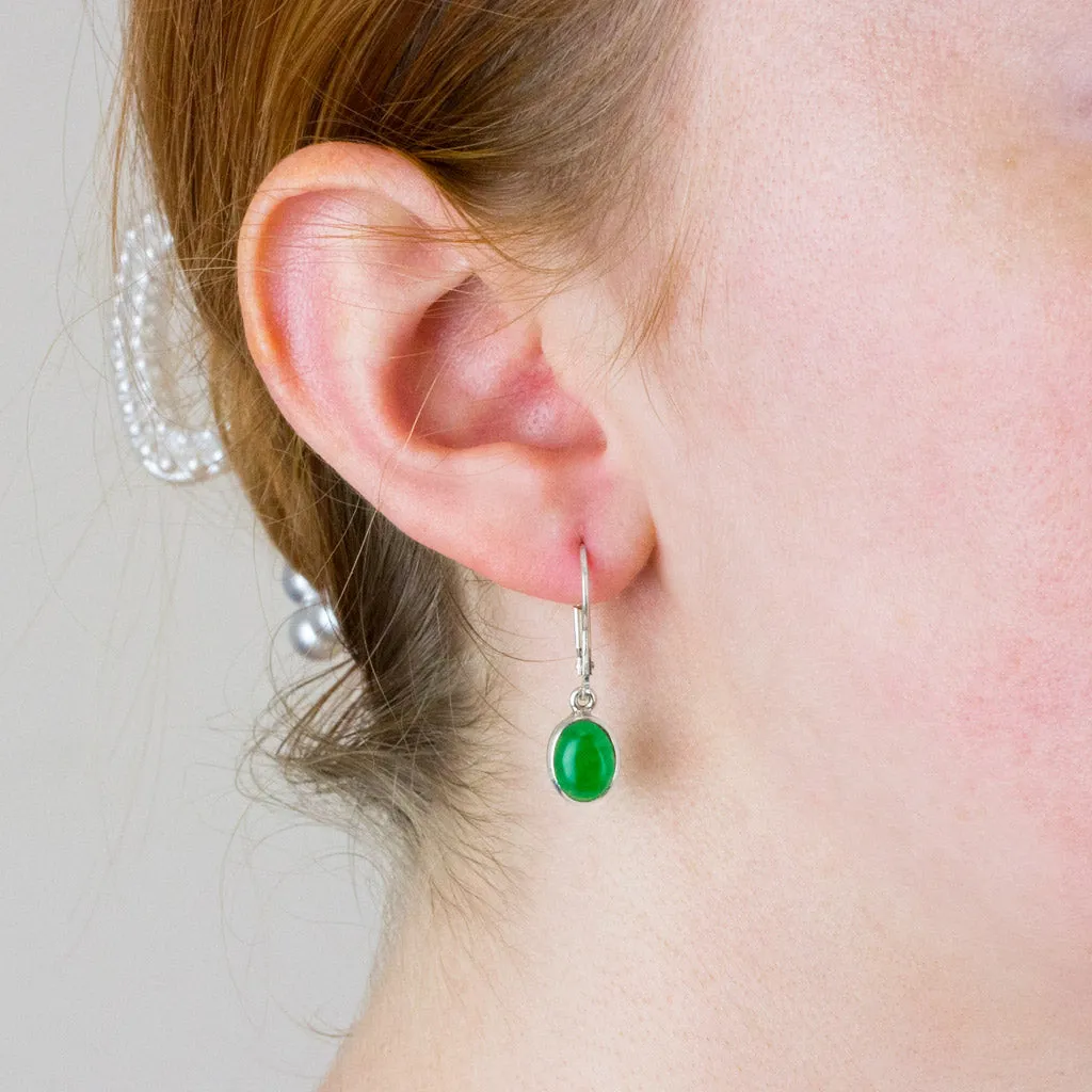 Chrysoprase Drop Earrings