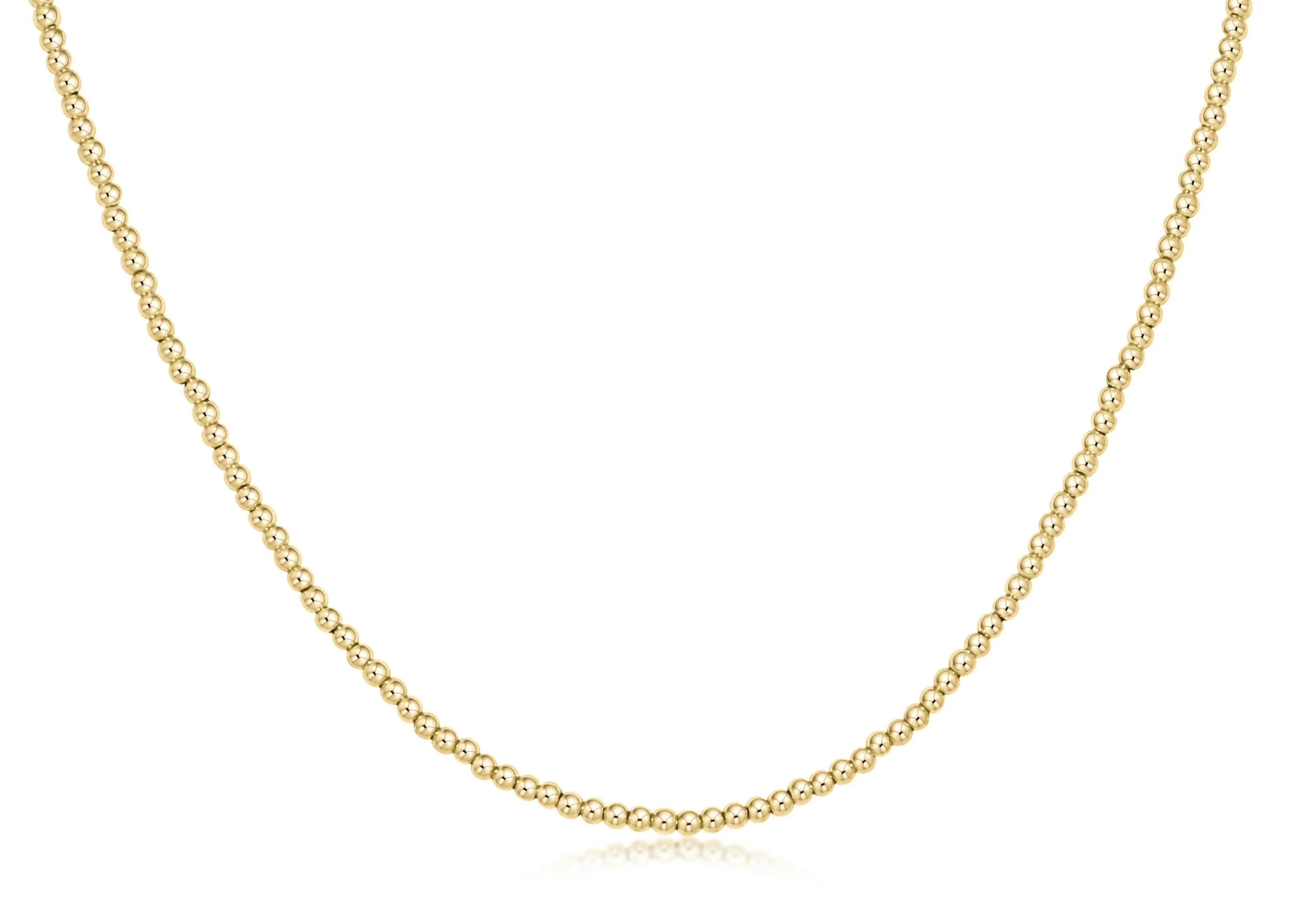 Classic Beaded Necklace - Gold