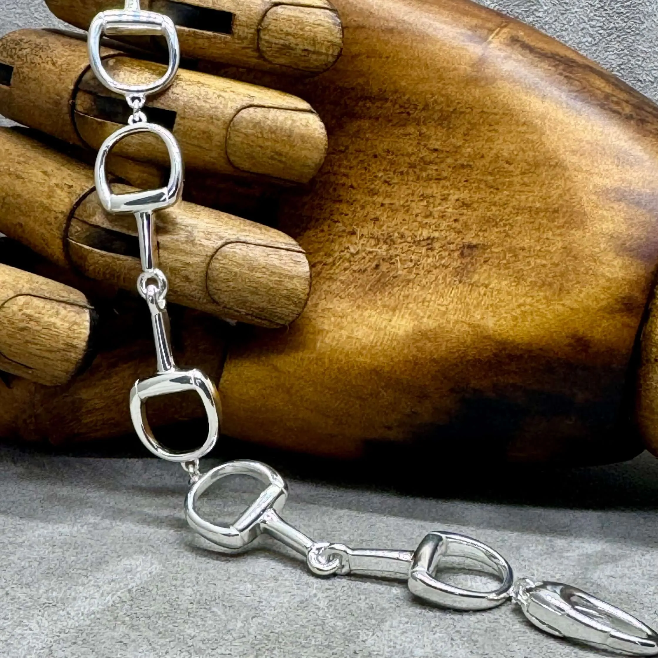 Classic Sterling Silver Snaffle Bracelet