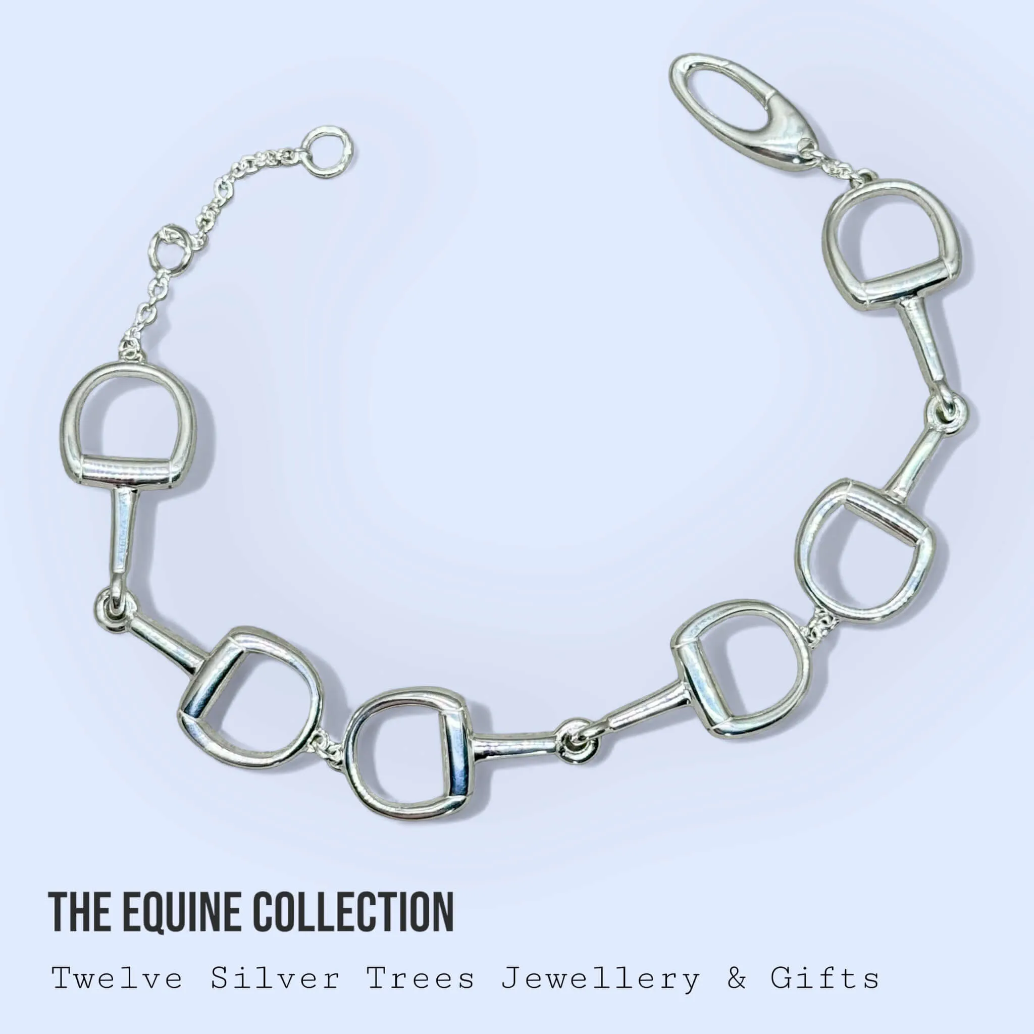 Classic Sterling Silver Snaffle Bracelet