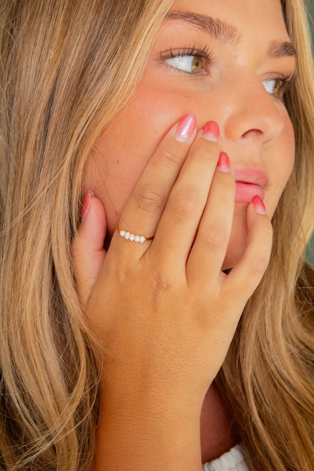 Dainty Freshwater Pearl Ring