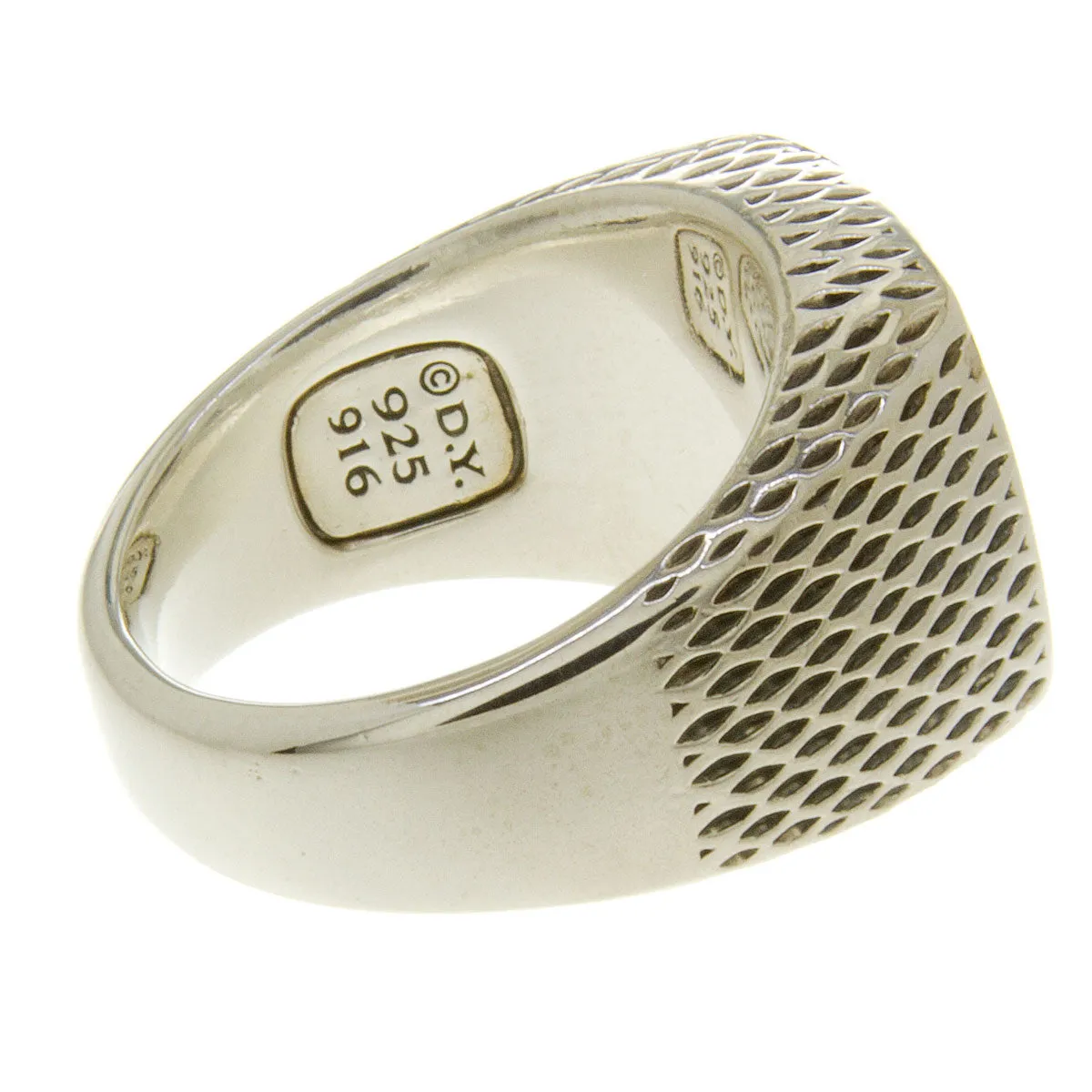 David Yurman Silver and 22K Gold Petrvs Horse Signet Ring