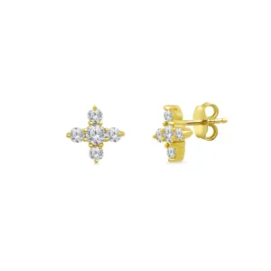 Diamond Square Cross Stud