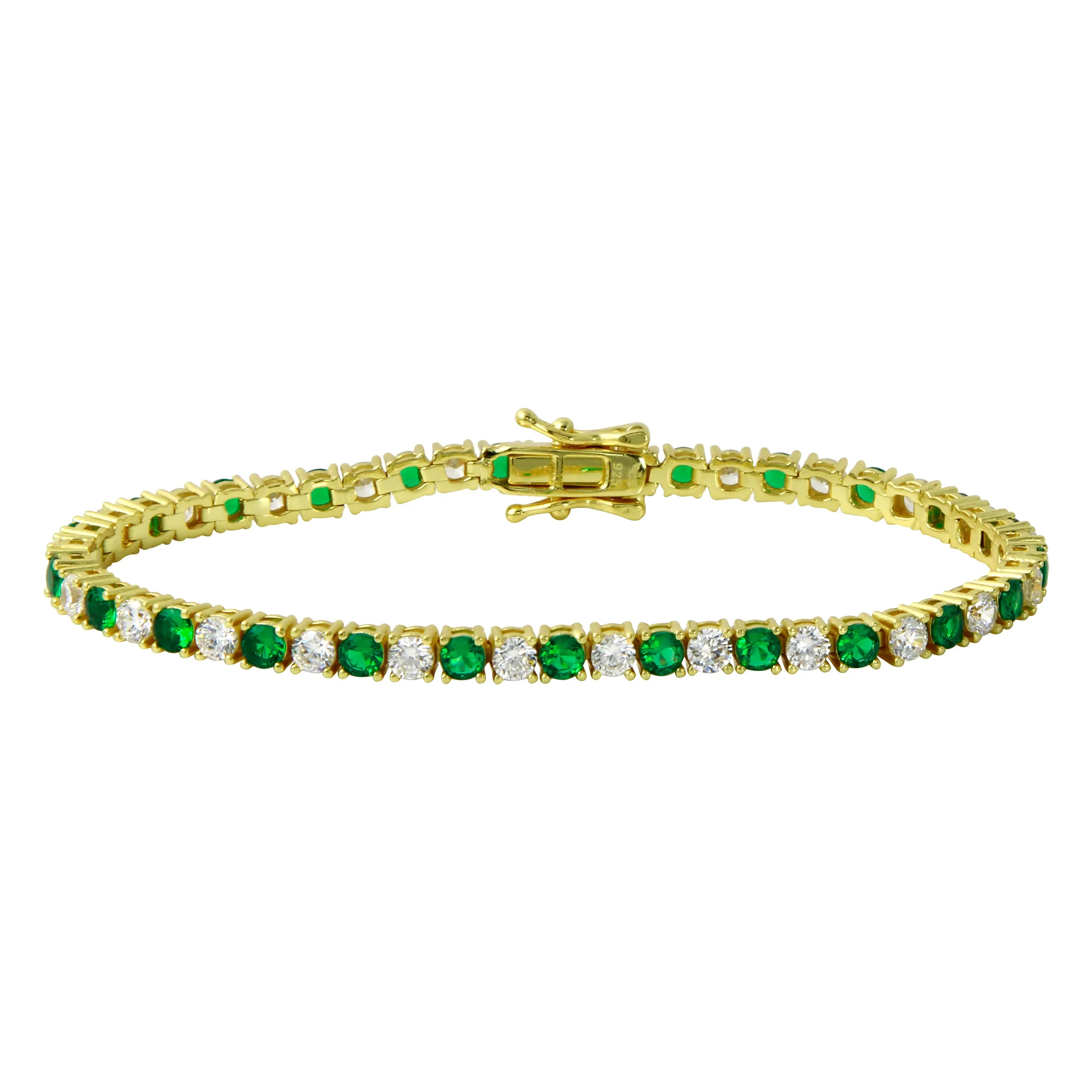 Emerald Diamond Tennis Bracelet