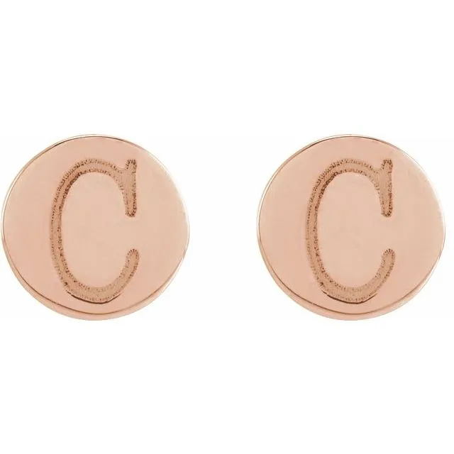 Engravable Disc Earrings