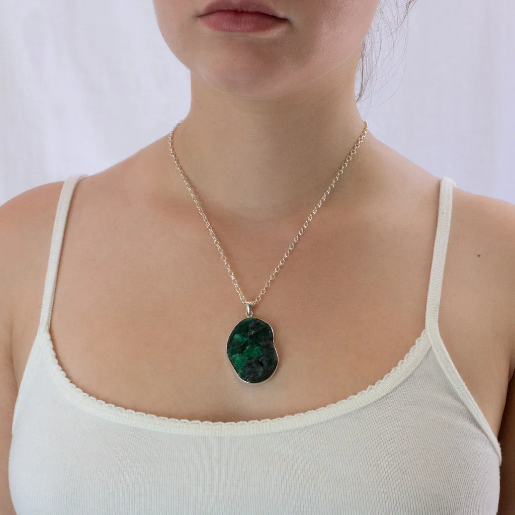 Fibrous Malachite Necklace