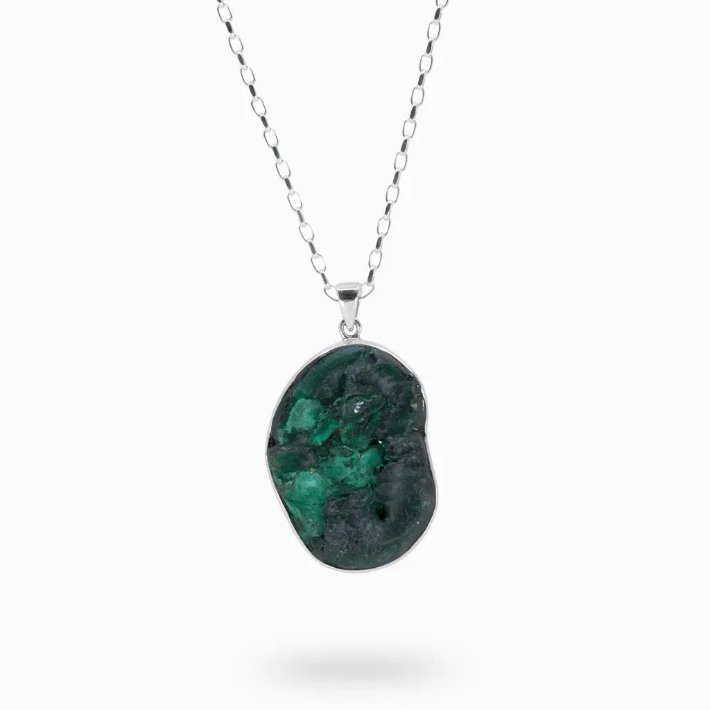 Fibrous Malachite Necklace