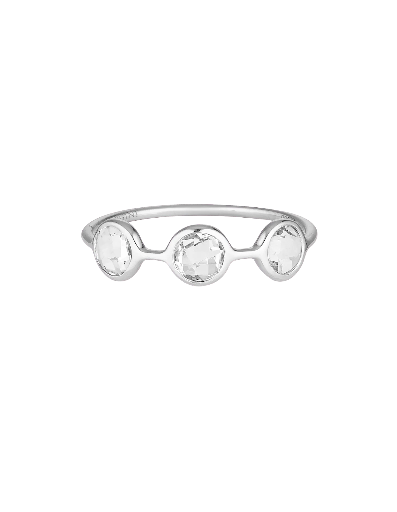 Georgini Kiklo Ring w/ White Topaz - Silver