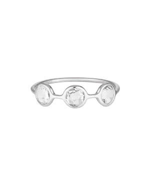 Georgini Kiklo Ring w/ White Topaz - Silver